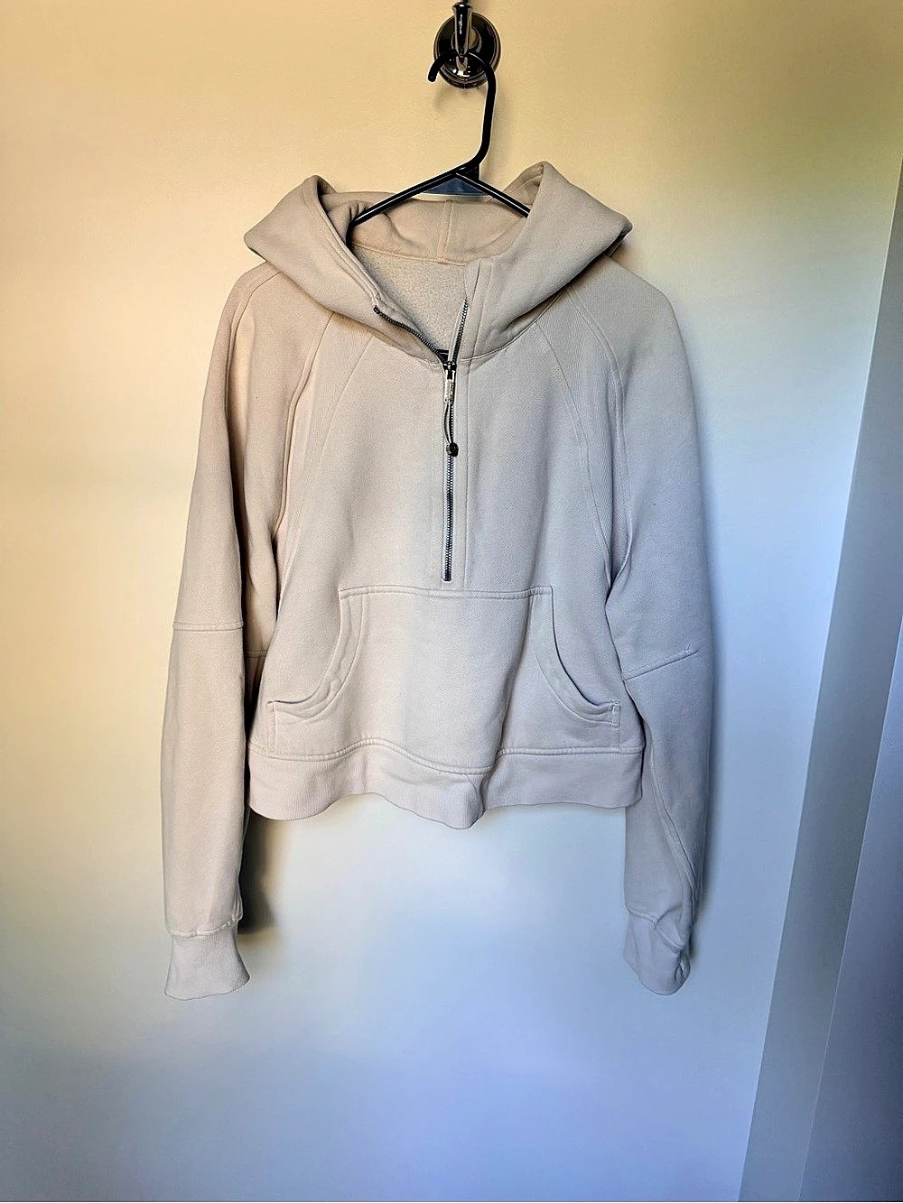 Lululemon Scuba Oversized Full-Zip Hoodie Beige